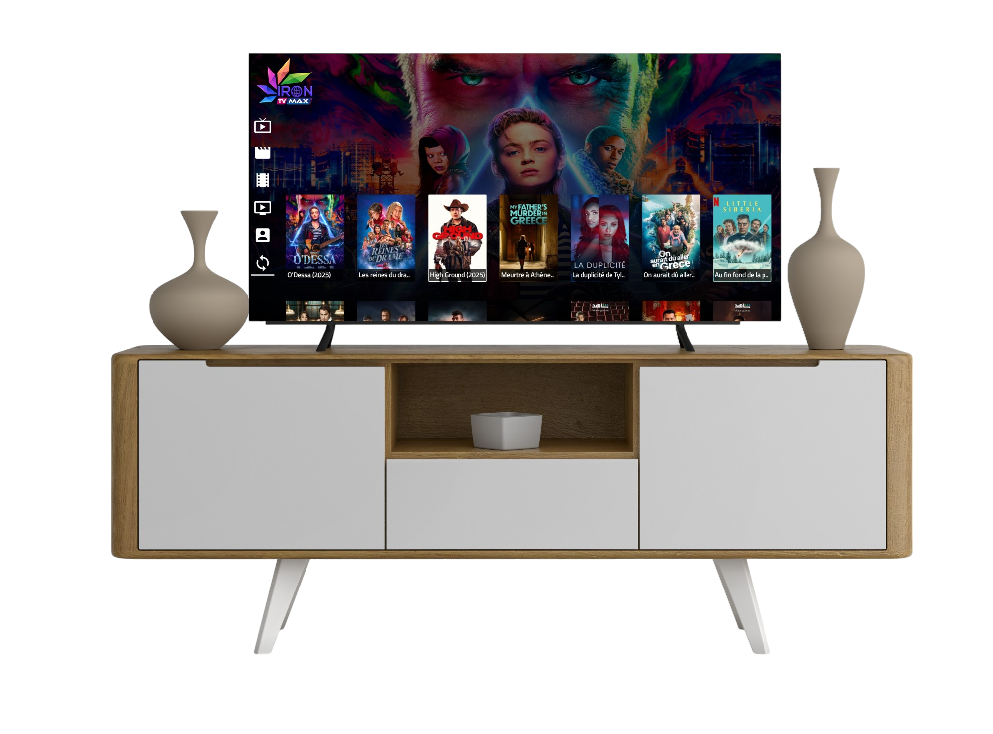 IRON TV PRO & IRON TV MAX - Aperçu sur appareils